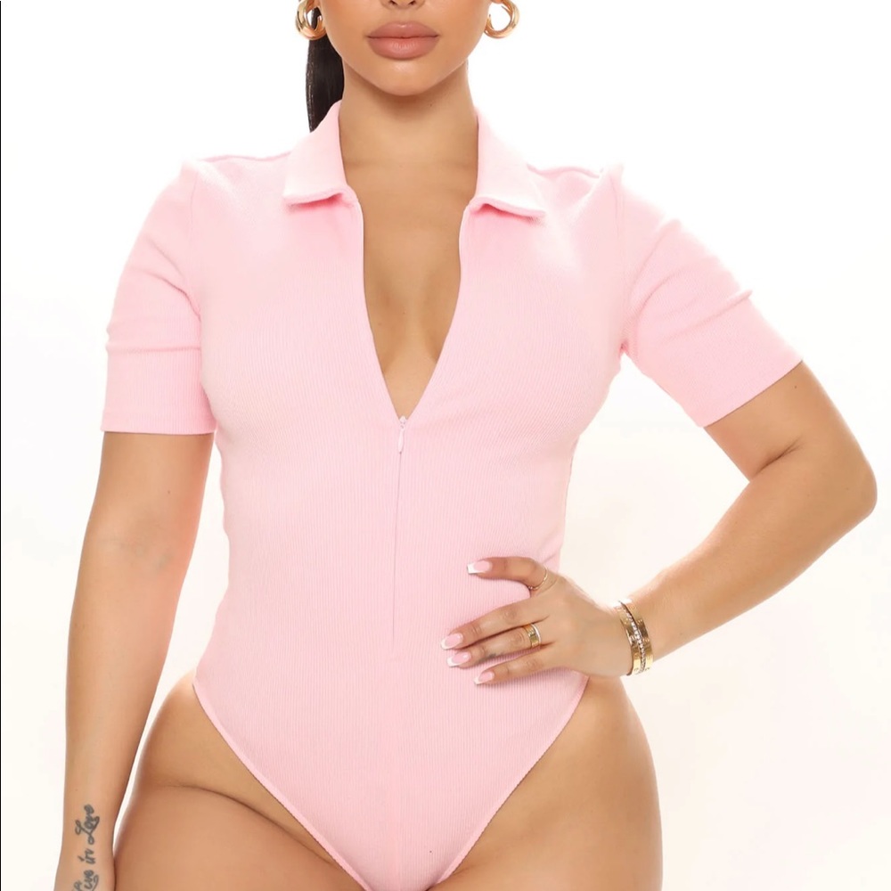 Pink bodysuit from fashion nova